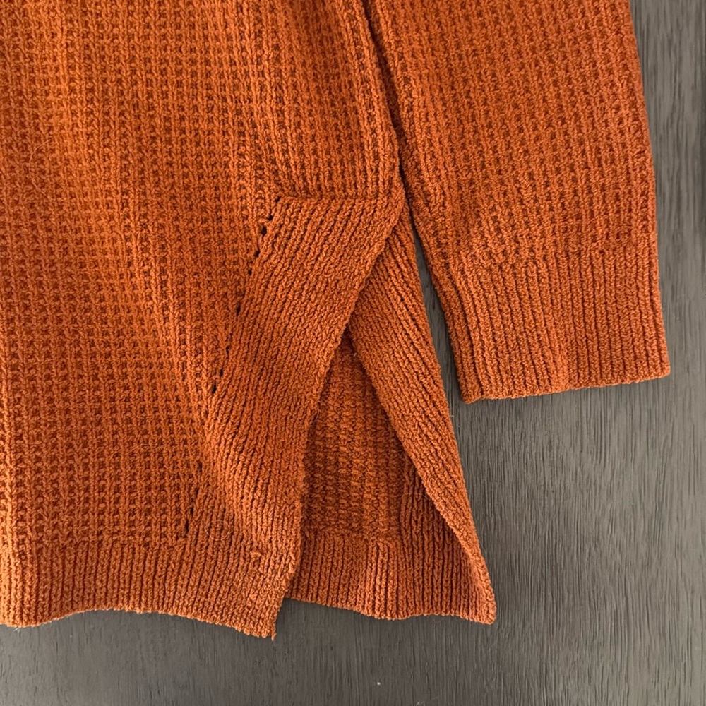 A New Day Tunic Sweater Burnt Orange Women's Size L - Picture 2 of 5